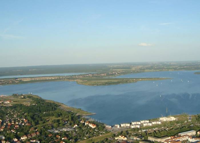 Großer Goitzschesee aus der Vogelperspektive